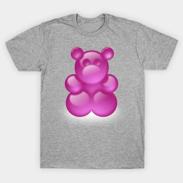 Gummy Bear pink T-Shirt by MGuyerArt